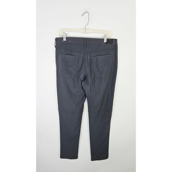 Mens American Eagle Gray Performance Pants Slim Fit Size 32x34 Golf Active Chino - Picture 2 of 12